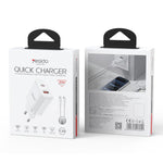 Yesido YC106 PD20W USB-C / Type-C 與 QC18W USB-A 雙接口充電器套裝，附 Type-C 轉 Type-C 線，YC106