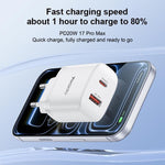 Yesido YC106 PD20W USB-C / Type-C 與 QC18W USB-A 雙接口充電器套裝，附 Type-C 轉 Type-C 線，YC106