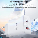 Yesido YC106 PD20W USB-C / Type-C 與 QC18W USB-A 雙接口充電器套裝，附 Type-C 轉 Type-C 線，YC106