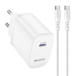Yesido YC107 PD35W USB-C / Type-C 單接口快充套裝，附 Type-C 轉 Type-C 線，YC107
