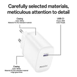 Yesido YC107 PD35W USB-C / Type-C 單接口快充套裝，附 Type-C 轉 Type-C 線，YC107