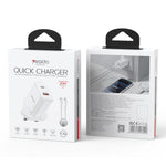 Yesido YC152 PD20W USB-C / Type-C 與 QC18W USB-A 雙接口充電器套裝，附 Type-C 轉 Type-C 線，YC152