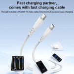 Yesido YC152 PD20W USB-C / Type-C 與 QC18W USB-A 雙接口充電器套裝，附 Type-C 轉 Type-C 線，YC152