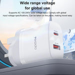 Yesido YC152 PD20W USB-C / Type-C 與 QC18W USB-A 雙接口充電器套裝，附 Type-C 轉 Type-C 線，YC152