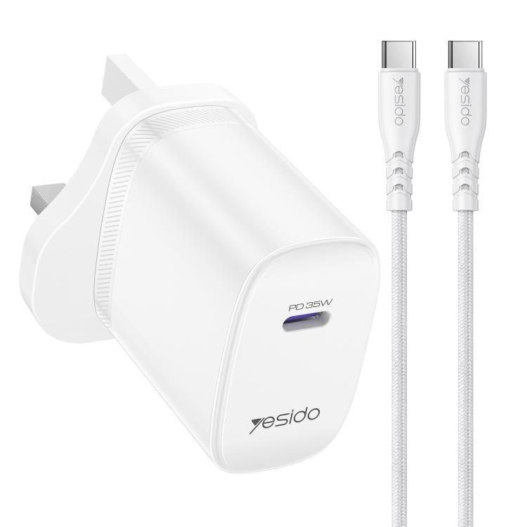 Yesido YC153 PD35W USB-C / Type-C 單接口快充套裝，附 Type-C 轉 Type-C 線，YC153