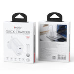 Yesido YC153 PD35W USB-C / Type-C 單接口快充套裝，附 Type-C 轉 Type-C 線，YC153