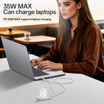Yesido YC153 PD35W USB-C / Type-C 單接口快充套裝，附 Type-C 轉 Type-C 線，YC153