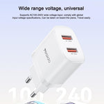Yesido YC104 12W 2.4A USB 雙埠充電器組合，附 1m USB 轉 Type-C 數據線，YC104