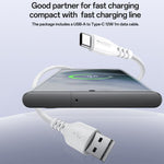 Yesido YC104 12W 2.4A USB 雙埠充電器組合，附 1m USB 轉 Type-C 數據線，YC104