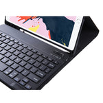 T098B 一體成型超薄糖果色藍牙鍵盤保護殼，適用於 iPad Air 11 2024 / 2025 / Air 4 10.9 吋 2020，附支架與筆槽，T098B
