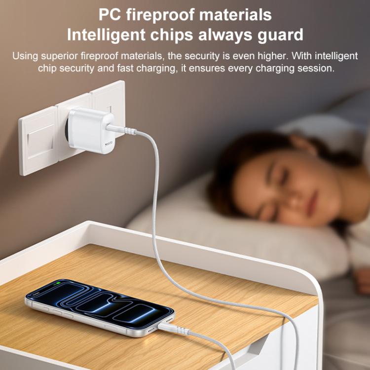 Yesido YC105 PD20W Type-C 充電器組合，附 1m Type-C 轉 Type-C 數據線，YC105