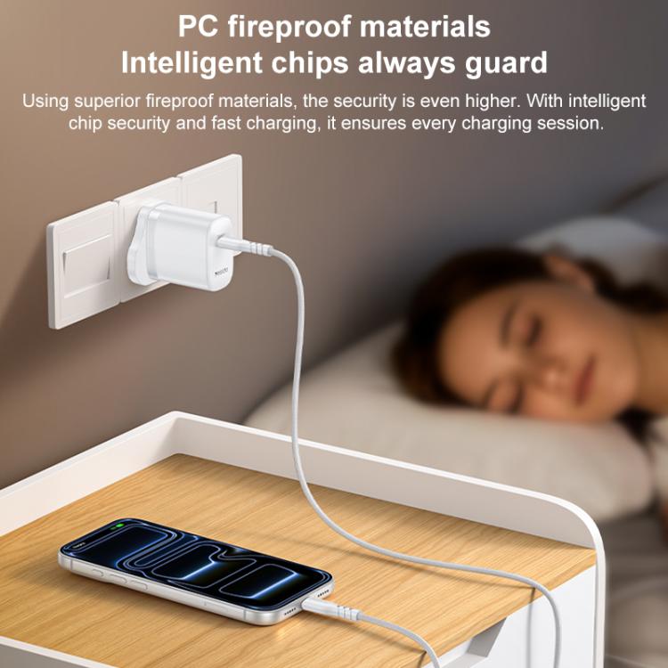 Yesido YC151 PD20W Type-C 充電器組合，附 1m Type-C 轉 Type-C 數據線，YC151