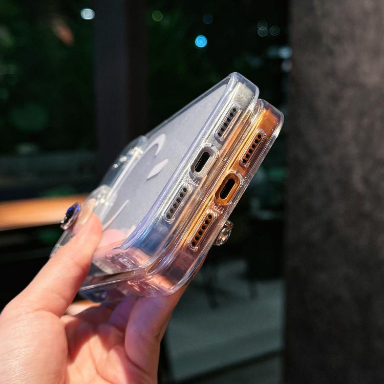 水晶閃爍壓克力磁吸手機殼，適用於 iPhone 17 Pro Max，適用於 iPhone 17 Pro