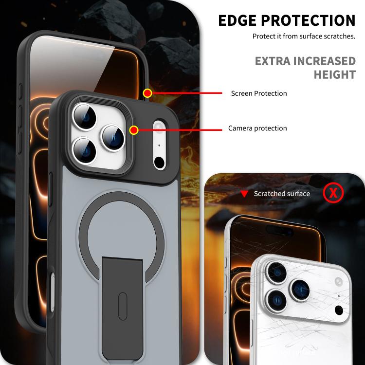 皮膚觸感隱形支架MagSafe手機殼，適用於 iPhone 16e / 17e，適用於 iPhone 17 Pro Max，適用於 iPhone 17 Pro，適用於 iPhone 17，適用於 iPhone Air