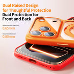 精密孔皮膚觸感磁吸支架手機殼附AI快門按鈕，適用於 iPhone 17 Pro Max，適用於 iPhone 17 Pro