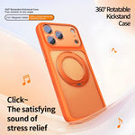 大孔霧面皮膚觸感磁吸支架手機殼附AI快門按鈕，適用於 iPhone 17 Pro Max，適用於 iPhone 17 Pro