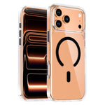 水晶透明磁吸手機殼，適用於 iPhone 17 Pro Max，適用於 iPhone 17 Pro