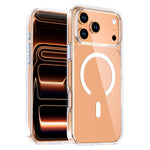 水晶透明磁吸手機殼，適用於 iPhone 17 Pro Max，適用於 iPhone 17 Pro