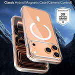 水晶透明磁吸手機殼，適用於 iPhone 17 Pro Max，適用於 iPhone 17 Pro