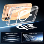 水晶透明磁吸手機殼，適用於 iPhone 17 Pro Max，適用於 iPhone 17 Pro