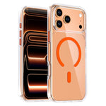水晶透明磁吸手機殼，適用於 iPhone 17 Pro Max，適用於 iPhone 17 Pro