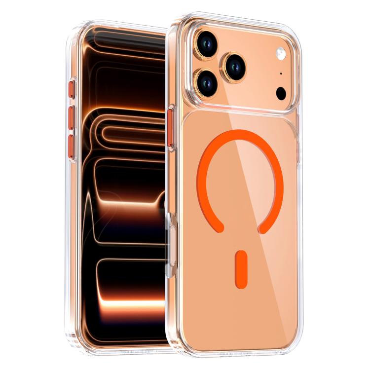 水晶透明磁吸手機殼，適用於 iPhone 17 Pro Max，適用於 iPhone 17 Pro
