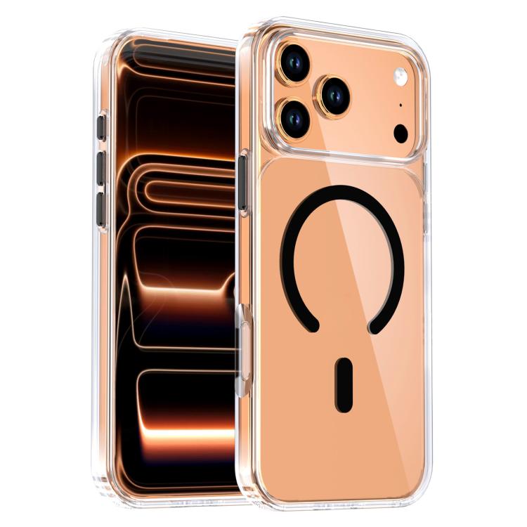 水晶透明磁吸手機殼，適用於 iPhone 17 Pro Max，適用於 iPhone 17 Pro