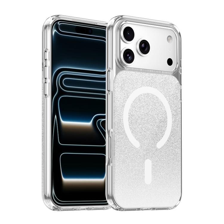 水晶閃粉磁吸手機殼，適用於 iPhone 17 Pro Max，適用於 iPhone 17 Pro
