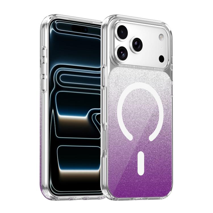水晶閃粉磁吸手機殼，適用於 iPhone 17 Pro Max，適用於 iPhone 17 Pro