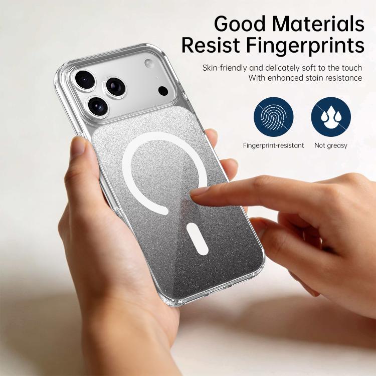 水晶閃粉磁吸手機殼，適用於 iPhone 17 Pro Max，適用於 iPhone 17 Pro