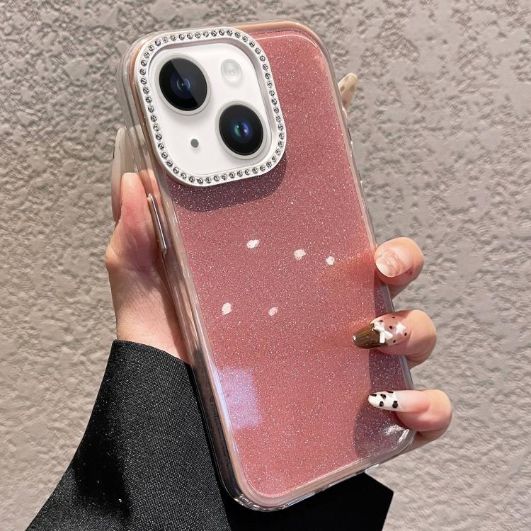 純色亮片與水鑽設計手機殼，適用於 iPhone 14 Plus、iPhone 14、iPhone 14 Pro、iPhone 14 Pro Max