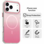糖果漸層系列 3 合 1 混合磁吸手機殼，適用於 iPhone 15 Pro Max、iPhone 15 Pro、iPhone 15 Plus、iPhone 15、iPhone 14 Plus、iPhone 14、iPhone 14 Pro、iPhone 14 Pro Max