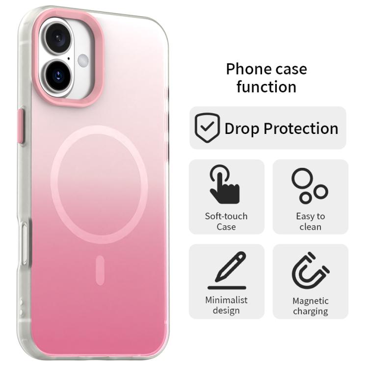 糖果漸層系列 3 合 1 混合磁吸手機殼，適用於 iPhone 17 Pro Max、iPhone 17 Pro、iPhone 17、iPhone Air、iPhone 16 Pro Max、iPhone 16 Pro、iPhone 16 Plus、iPhone 16