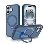 磁吸 360 度旋轉支架氣囊防震手機殼，適用於 iPhone 16e / 17e、iPhone 17 Pro Max、iPhone 17 Pro、iPhone 17、iPhone Air、iPhone 16 Pro Max、iPhone 16