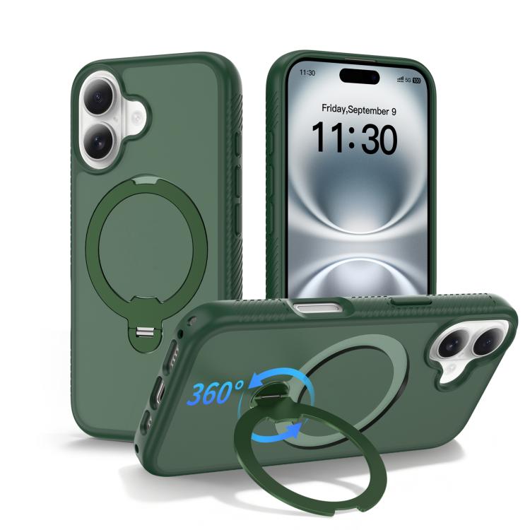 磁吸 360 度旋轉支架氣囊防震手機殼，適用於 iPhone 16e / 17e、iPhone 17 Pro Max、iPhone 17 Pro、iPhone 17、iPhone Air、iPhone 16 Pro Max、iPhone 16
