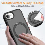 磁吸 360 度旋轉支架氣囊防震手機殼，適用於 iPhone 16e / 17e、iPhone 17 Pro Max、iPhone 17 Pro、iPhone 17、iPhone Air、iPhone 16 Pro Max、iPhone 16