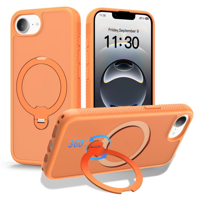 磁吸 360 度旋轉支架氣囊防震手機殼，適用於 iPhone 16e / 17e、iPhone 17 Pro Max、iPhone 17 Pro、iPhone 17、iPhone Air、iPhone 16 Pro Max、iPhone 16