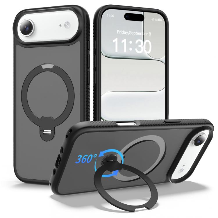 磁吸 360 度旋轉支架氣囊防震手機殼，適用於 iPhone 16e / 17e、iPhone 17 Pro Max、iPhone 17 Pro、iPhone 17、iPhone Air、iPhone 16 Pro Max、iPhone 16