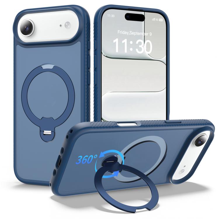 磁吸 360 度旋轉支架氣囊防震手機殼，適用於 iPhone 16e / 17e、iPhone 17 Pro Max、iPhone 17 Pro、iPhone 17、iPhone Air、iPhone 16 Pro Max、iPhone 16