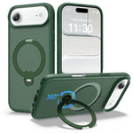 磁吸 360 度旋轉支架氣囊防震手機殼，適用於 iPhone 16e / 17e、iPhone 17 Pro Max、iPhone 17 Pro、iPhone 17、iPhone Air、iPhone 16 Pro Max、iPhone 16