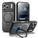 磁吸 360 度旋轉支架氣囊防震手機殼，適用於 iPhone 16e / 17e、iPhone 17 Pro Max、iPhone 17 Pro、iPhone 17、iPhone Air、iPhone 16 Pro Max、iPhone 16