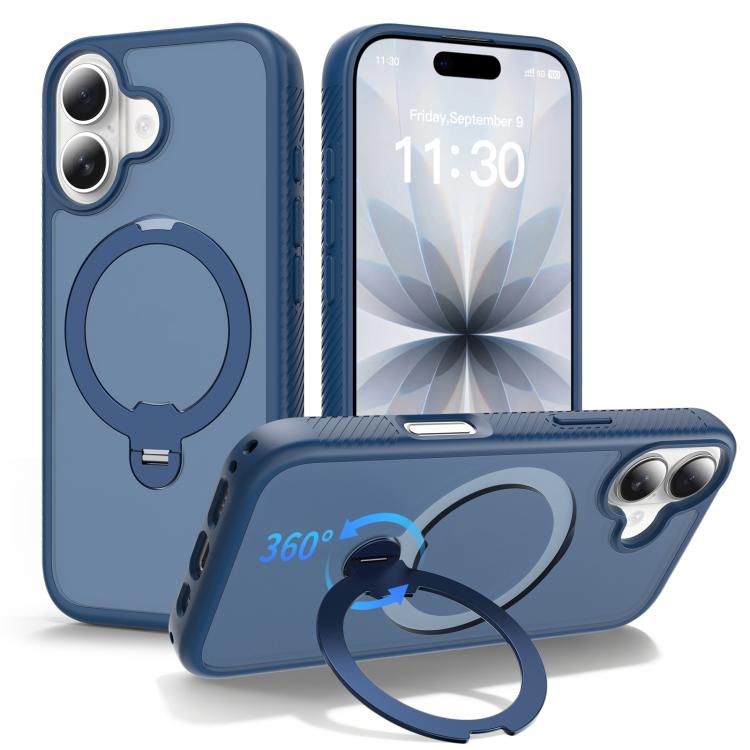 磁吸 360 度旋轉支架氣囊防震手機殼，適用於 iPhone 16e / 17e、iPhone 17 Pro Max、iPhone 17 Pro、iPhone 17、iPhone Air、iPhone 16 Pro Max、iPhone 16