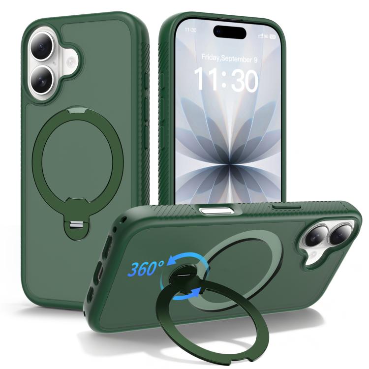 磁吸 360 度旋轉支架氣囊防震手機殼，適用於 iPhone 16e / 17e、iPhone 17 Pro Max、iPhone 17 Pro、iPhone 17、iPhone Air、iPhone 16 Pro Max、iPhone 16