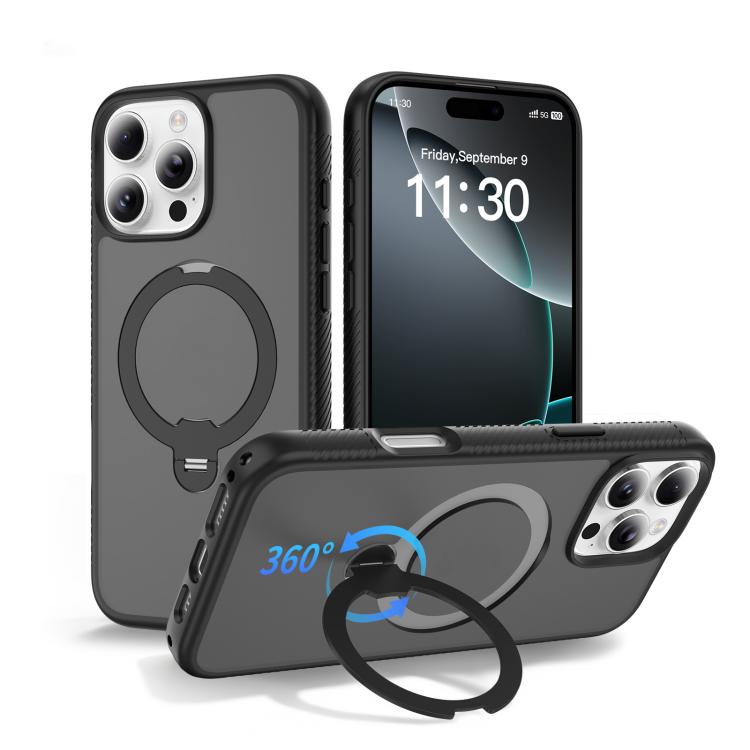 磁吸 360 度旋轉支架氣囊防震手機殼，適用於 iPhone 16e / 17e、iPhone 17 Pro Max、iPhone 17 Pro、iPhone 17、iPhone Air、iPhone 16 Pro Max、iPhone 16