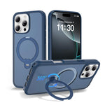 磁吸 360 度旋轉支架氣囊防震手機殼，適用於 iPhone 16e / 17e、iPhone 17 Pro Max、iPhone 17 Pro、iPhone 17、iPhone Air、iPhone 16 Pro Max、iPhone 16