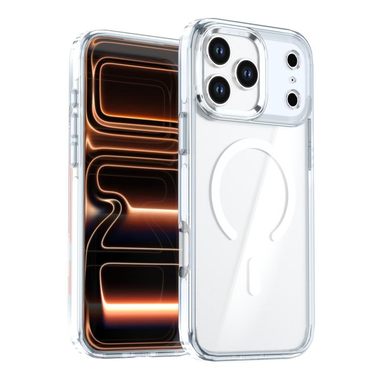 七彩雙色透明磁吸手機殼，適用於 iPhone 17 Pro Max、iPhone 17 Pro、iPhone 17、iPhone Air