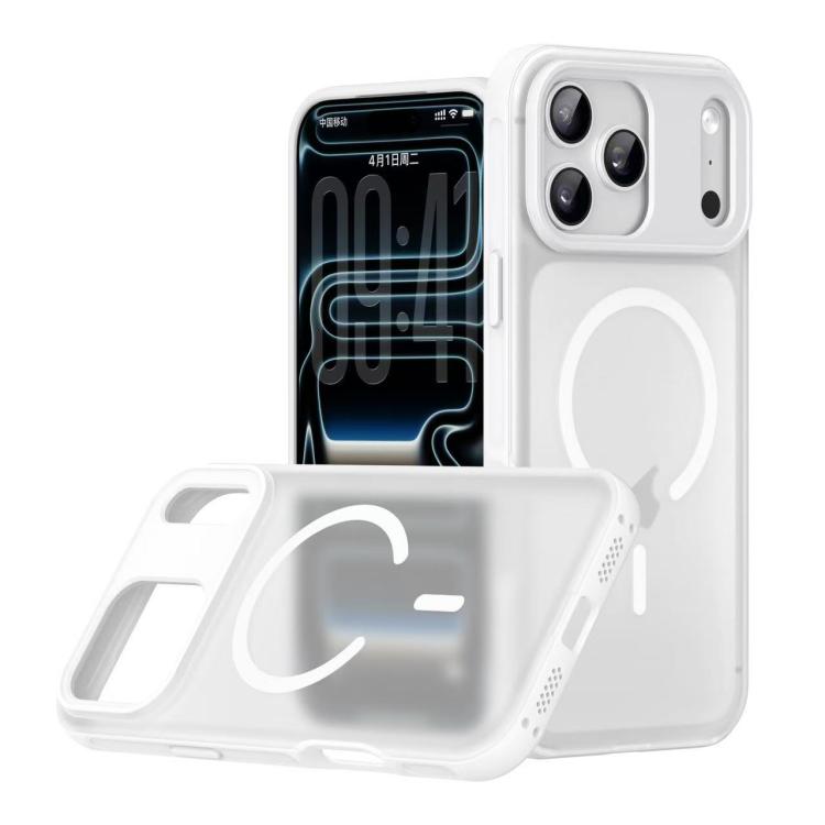 Alpha 風格皮膚觸感磁吸手機殼，適用於 iPhone 17 Pro Max、iPhone 17 Pro