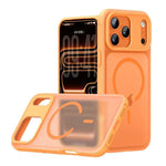 Alpha 風格皮膚觸感磁吸手機殼，適用於 iPhone 17 Pro Max、iPhone 17 Pro