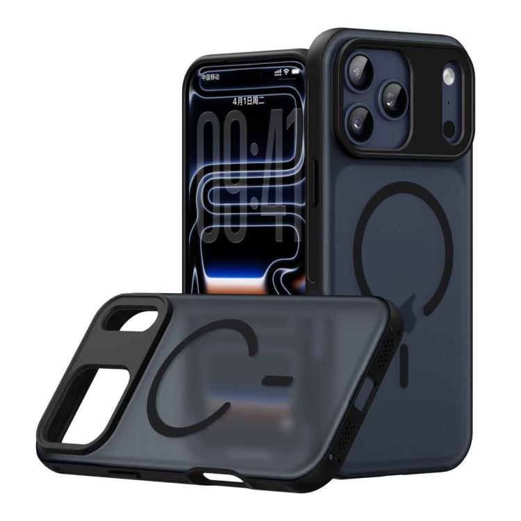 Alpha 風格皮膚觸感磁吸手機殼，適用於 iPhone 17 Pro Max、iPhone 17 Pro