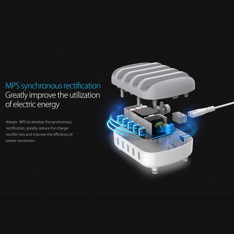 ORICO DUK-5P 40W 5 埠 USB 智能充電站，附支架，美規插頭、英規插頭、澳規插頭